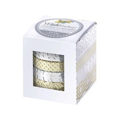 Folia 29402 Bastelband Gold, Silber - Bastelband Folia 29402 Bastelband Gold, Silber - Bastelband