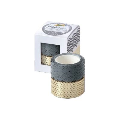 Nastro artigianale Folia 29201 - Oro, Grigio - 5 m Nastro artigianale Folia 29201 - Oro, Grigio - 5 m