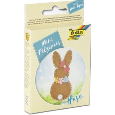 Folia 52920 Bastelspielzeug - Mini Filznähset, Hase Folia 52920 Bastelspielzeug - Mini Filznähset, Hase