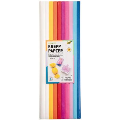 Folia Krepppapier 50x200cm Mehrfarbig - Krepp Papier Folia Krepppapier 50x200cm Mehrfarbig - Krepp Papier