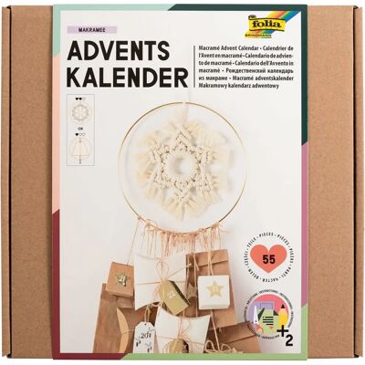 Folia Modell - Makramee Adventskalender Bastelset - DIY Weihnachtsdeko Folia Modell - Makramee Adventskalender Bastelset - DIY Weihnachtsdeko