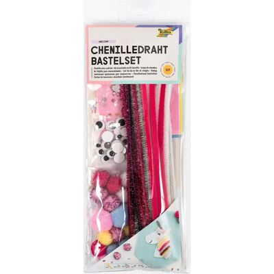 Kit de artesanato Folia Chenille UNICORN 227 Peças - Conjunto criativo Kit de artesanato Folia Chenille UNICORN 227 Peças - Conjunto criativo