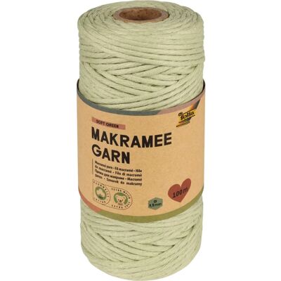 Folia 24992 Soft Green Cotton Macramé Thread - Makramé Thread Folia 24992 Soft Green Cotton Macramé Thread - Makramé Thread