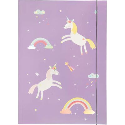Folia Magic Unicorns Pochette de Dessin Rouge - A3 Usage Pro Folia Magic Unicorns Pochette de Dessin Rouge - A3 Usage Pro