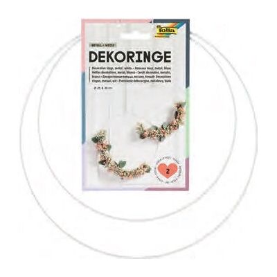 Folia 24205 art/craft toy - Metal decorative rings, 250/300mm, set of 3 Folia 24205 art/craft toy - Metal decorative rings, 250/300mm, set of 3