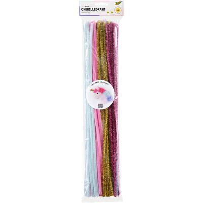 Folia Unicorn Alambre metálico chenille - 500mm - Pack de 100 Folia Unicorn Alambre metálico chenille - 500mm - Pack de 100