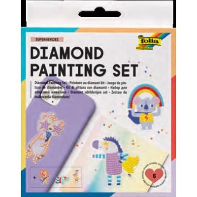 Folia 31804 Superhelden Diamant-Malset - Bastelspielzeug Folia 31804 Superhelden Diamant-Malset - Bastelspielzeug