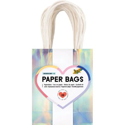 Iridescent Papierzak - S - Papieren tas Iridescent Papierzak - S - Papieren tas