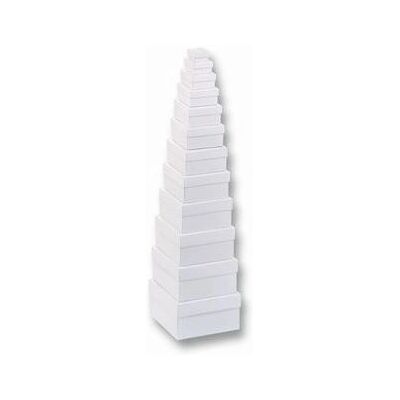 Set de cajas de regalo cuadradas FOLIA - 12 tamaños blancos Set de cajas de regalo cuadradas FOLIA - 12 tamaños blancos