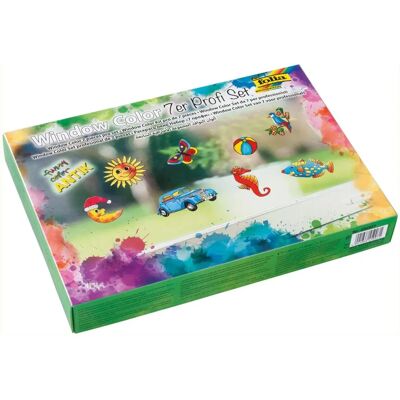 Folia Fensterfarbe Set Funny Color Antik Profiset 7-teilig Folia Fensterfarbe Set Funny Color Antik Profiset 7-teilig