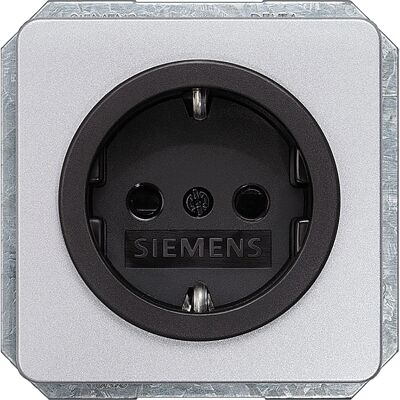 Siemens 5UB1465 Delta profil Schwarze Schuko-Steckdose Siemens 5UB1465 Delta profil Schwarze Schuko-Steckdose