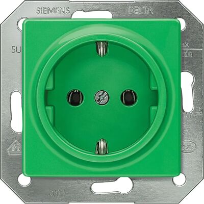 Siemens 5UB1512 Grüne Wandsteckdose - Steckdose Siemens 5UB1512 Grüne Wandsteckdose - Steckdose