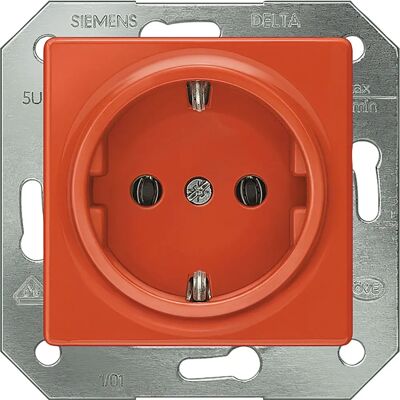 Siemens 5UB1513 Delta i-system Steckdose - Orange Siemens 5UB1513 Delta i-system Steckdose - Orange