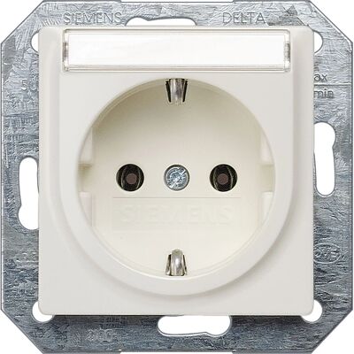 Siemens Titanweiß Delta i-System Steckdose - 16A 250V Siemens Titanweiß Delta i-System Steckdose - 16A 250V