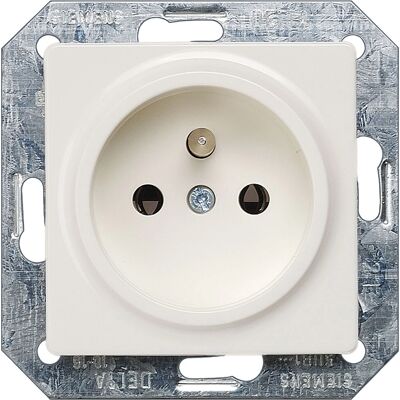 Siemens 5UB1350 Steckdose - Deutscher Schuko, Delta weiß, 16A 250V Siemens 5UB1350 Steckdose - Deutscher Schuko, Delta weiß, 16A 250V