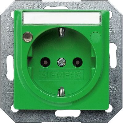 Siemens 5UB1562 grüne Steckdose mit LED-Anzeige - Steckdose Siemens 5UB1562 grüne Steckdose mit LED-Anzeige - Steckdose