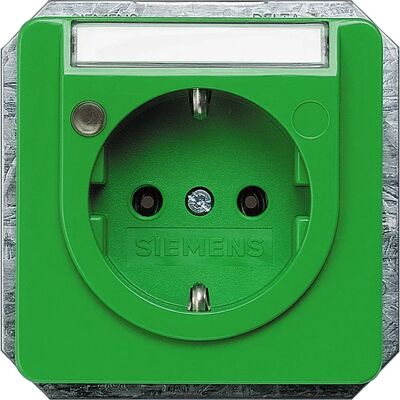 Siemens 5UB1474 Grüne Schuko-Steckdose - Elektrische Steckdose Siemens 5UB1474 Grüne Schuko-Steckdose - Elektrische Steckdose