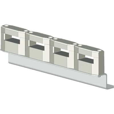 Siemens 8GF5762 - Support universel pour barres de distribution - Publicité Siemens 8GF5762 - Support universel pour barres de distribution - Publicité