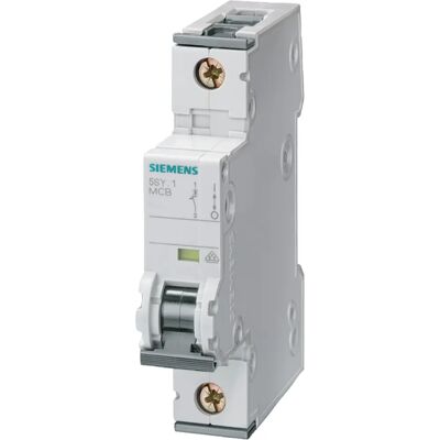 Siemens 5SY4106-7 1-poliger Leitungsschutzschalter - C-Typ, 6A, DIN-Montage Siemens 5SY4106-7 1-poliger Leitungsschutzschalter - C-Typ, 6A, DIN-Montage