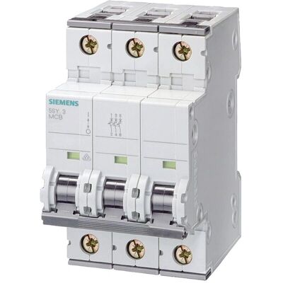 Siemens Leitungsschutzschalter 25A 3p 400V 10kA 3TE AC/DC - Kurzschlussautomat Siemens Leitungsschutzschalter 25A 3p 400V 10kA 3TE AC/DC - Kurzschlussautomat