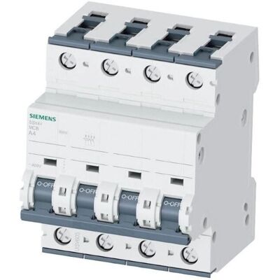 Siemens 5SY44067 - Disjoncteur 4P 6A Type C - 10kA - Publicité Siemens 5SY44067 - Disjoncteur 4P 6A Type C - 10kA - Publicité