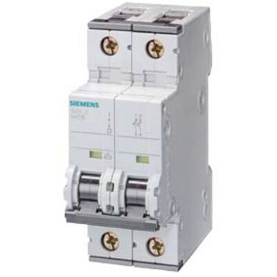 Siemens Leitungsschutzschalter 1+N, 2A, 10kA, Typ C, SENTRON Siemens Leitungsschutzschalter 1+N, 2A, 10kA, Typ C, SENTRON