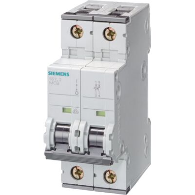 Siemens Modèle 5SY7210-7 Disjoncteur - 2P, 10A, 70mm - Publicité Siemens Modèle 5SY7210-7 Disjoncteur - 2P, 10A, 70mm - Publicité