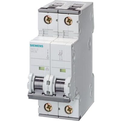 Disjoncteur Siemens - 2P, 16A, Courbe C, 15kA, Montage DIN - Publicité Disjoncteur Siemens - 2P, 16A, Courbe C, 15kA, Montage DIN - Publicité