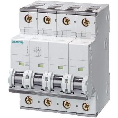 Siemens - Disjoncteur 4P 16A 15kA Type C - 4 Modules - Publicité Siemens - Disjoncteur 4P 16A 15kA Type C - 4 Modules - Publicité