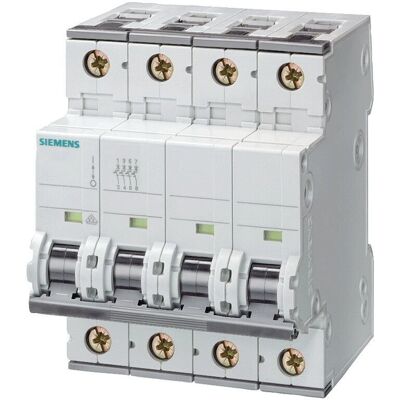 Siemens - Disjoncteur 4P 32A 15kA Type C - 4 Modules - Publicité Siemens - Disjoncteur 4P 32A 15kA Type C - 4 Modules - Publicité