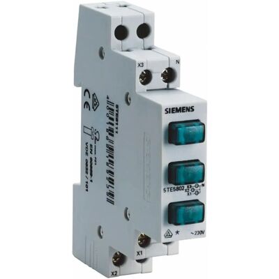 Lámpara de señalización Siemens - 2 LED, 230V, Rojo y Verde Lámpara de señalización Siemens - 2 LED, 230V, Rojo y Verde