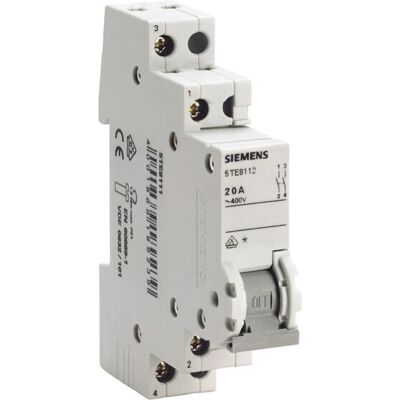 Siemens Siemens 5TE8112 Leitungsschutzschalter - 20A, Grau, DIN-Montage Siemens Siemens 5TE8112 Leitungsschutzschalter - 20A, Grau, DIN-Montage