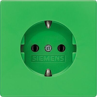 Siemens Modell 5UB1851 Grüner Delta Style Erdung Wandsteckdose Siemens Modell 5UB1851 Grüner Delta Style Erdung Wandsteckdose