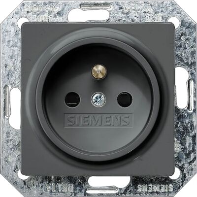Siemens 5UB1928 - Anthrazit Schuko-Steckdose - IP20 Siemens 5UB1928 - Anthrazit Schuko-Steckdose - IP20