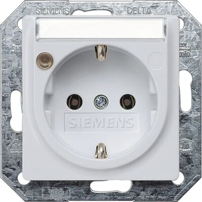 Siemens Modell 5UB1935 Aluminium Schuko Dose Siemens Modell 5UB1935 Aluminium Schuko Dose