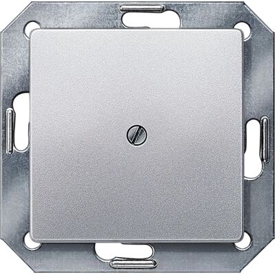 Siemens Wandplatte - 55x55mm Aluminium, Stoßfest - Abdeckplatte/Schalter Siemens Wandplatte - 55x55mm Aluminium, Stoßfest - Abdeckplatte/Schalter