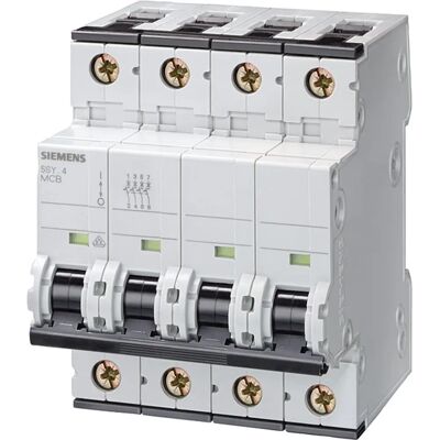 Siemens 5SY6616-6 Leitungsschutzschalter - 16A, 400V, 3+N Pol, B Siemens 5SY6616-6 Leitungsschutzschalter - 16A, 400V, 3+N Pol, B