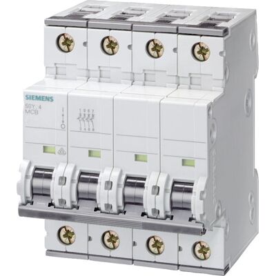 Siemens - 5SY8425-7 - 400V - 4P 25A C - întrerupător Siemens - 5SY8425-7 - 400V - 4P 25A C - întrerupător