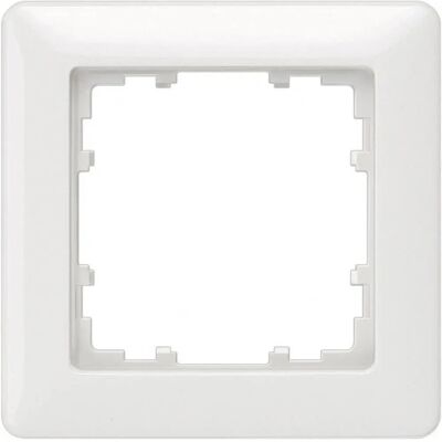 Marco de interruptor blanco titanio 80x80mm Siemens - Módulo único Marco de interruptor blanco titanio 80x80mm Siemens - Módulo único