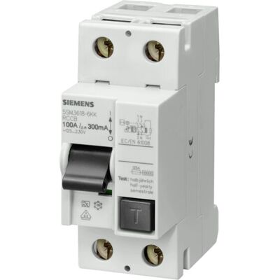 Siemens 5SM3315-6KK FI-Schutzschalter, 2-polig, 125A, 30mA - Sicherheitsschalter Siemens 5SM3315-6KK FI-Schutzschalter, 2-polig, 125A, 30mA - Sicherheitsschalter