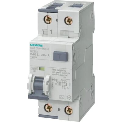 Siemens Modèle 5SU13531KK20 - Disjoncteur Différentiel Magnetotermique 20A - Publicité Siemens Modèle 5SU13531KK20 - Disjoncteur Différentiel Magnetotermique 20A - Publicité