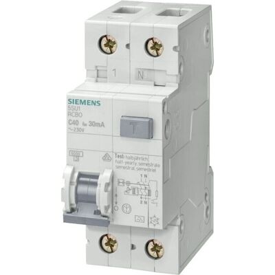 Interrupteur Différentiel Thermomagnétique Siemens - 32A 300mA - Publicité Interrupteur Différentiel Thermomagnétique Siemens - 32A 300mA - Publicité