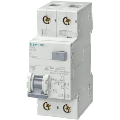 Siemens - Modèle 5SU16561KK25 6000A 300mA Disjoncteur - Publicité Siemens - Modèle 5SU16561KK25 6000A 300mA Disjoncteur - Publicité