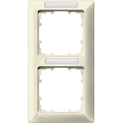 Siemens Wandplatte - Weiß, Vertikal, 2 Fächer - Rahmen/Schalterabdeckung Siemens Wandplatte - Weiß, Vertikal, 2 Fächer - Rahmen/Schalterabdeckung