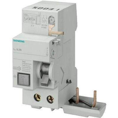 Siemens - FI-Block 2-pol, 63A, 500mA, Typ A Siemens - FI-Block 2-pol, 63A, 500mA, Typ A