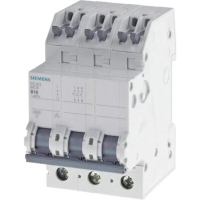 Siemens 5SJ63166KS Interruptor Magnetotérmico - 3 polos 16A - Protección de Baja Tensión Siemens 5SJ63166KS Interruptor Magnetotérmico - 3 polos 16A - Protección de Baja Tensión