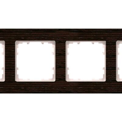 Siemens Wenge 4-fach Rahmen - Wandplatte/Schalterabdeckung Siemens Wenge 4-fach Rahmen - Wandplatte/Schalterabdeckung