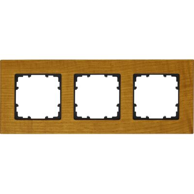 Siemens Wandplatte - Kirsche - 3-fach - Holz - IP20 Siemens Wandplatte - Kirsche - 3-fach - Holz - IP20