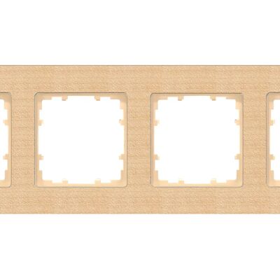 Siemens Wandplatte - 4-fach Rahmen aus Holz - IP20 Siemens Wandplatte - 4-fach Rahmen aus Holz - IP20
