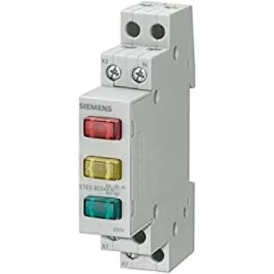 Siemens Modelo 5TE5803 Indicador de Semáforo - 3 LED, 230V Siemens Modelo 5TE5803 Indicador de Semáforo - 3 LED, 230V
